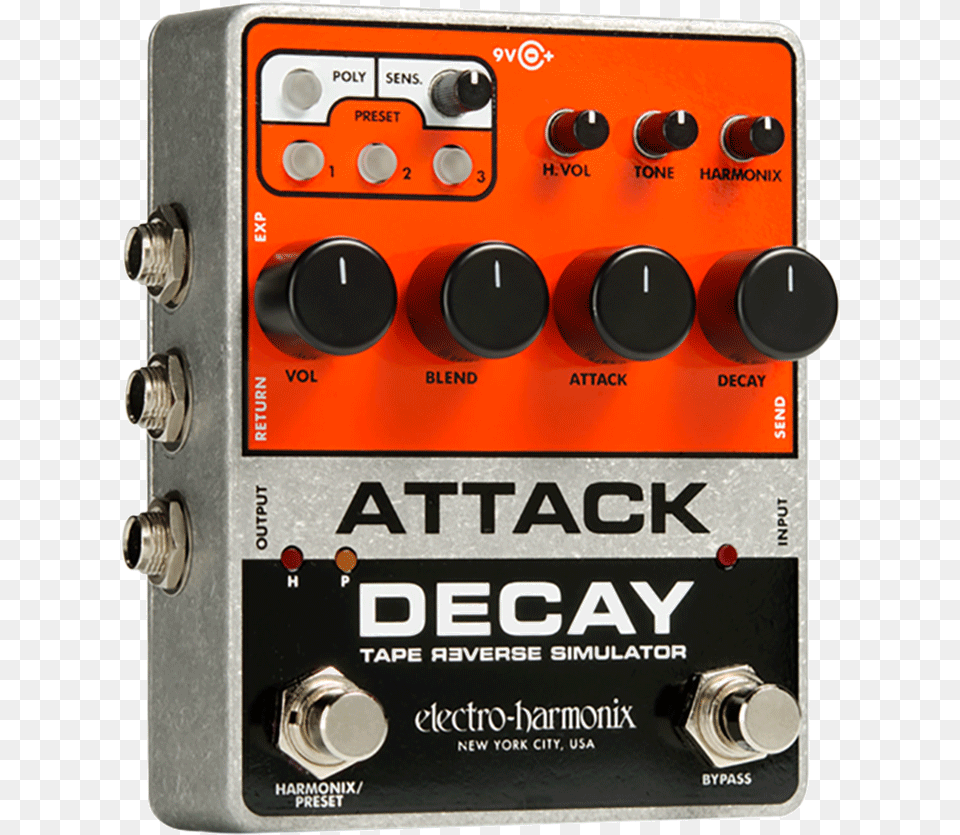Electro Harmonix Attack Decay, Electrical Device, Switch, Electronics, Amplifier Free Transparent Png
