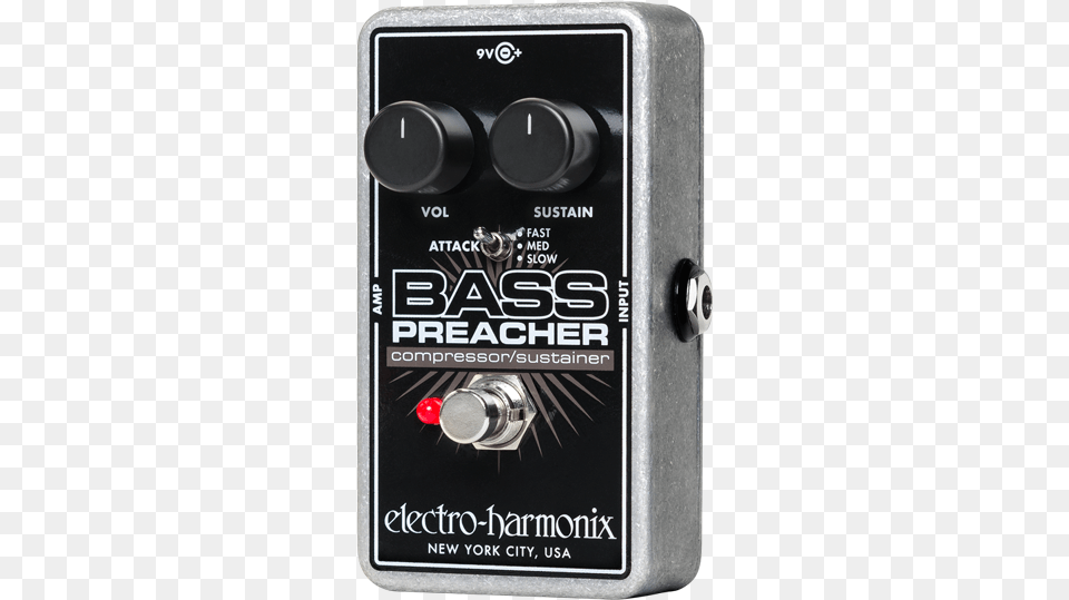 Electro Harmonix Bass Preacher Compressorsustainer Electro Harmonix Bass Preacher Bass Compressor Sustainer, Electrical Device Png Image