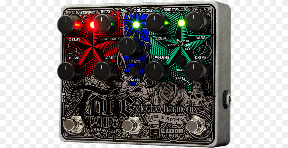 Electro Harmonix Tone Tattoo Metal Muff Neo Clone Memory, Electronics Free Transparent Png