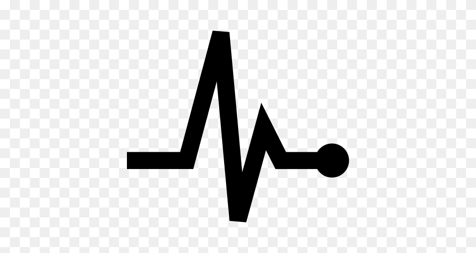 Electrocardiogram Heartbeat Heartbeat Screen Icon With, Gray Free Png