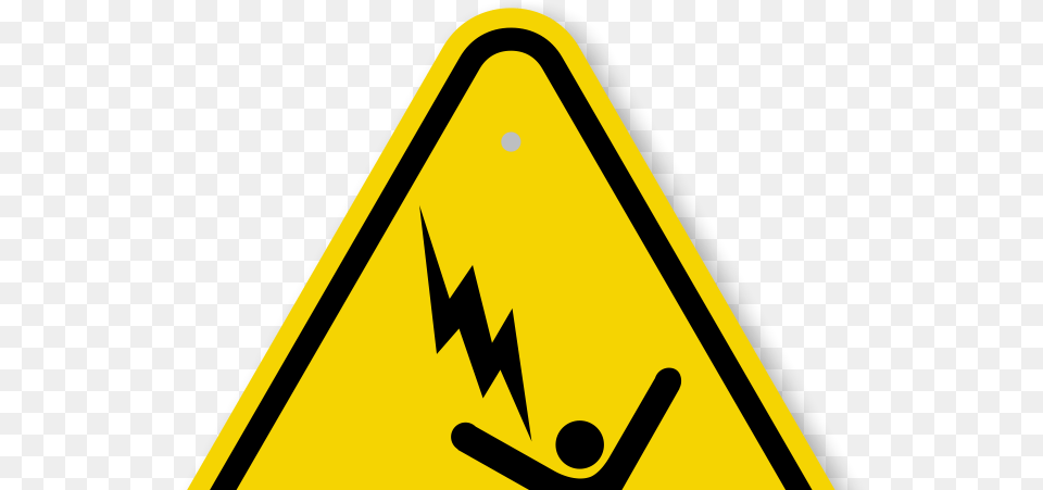 Electrocution, Sign, Symbol, Road Sign, Gas Pump Free Png Download