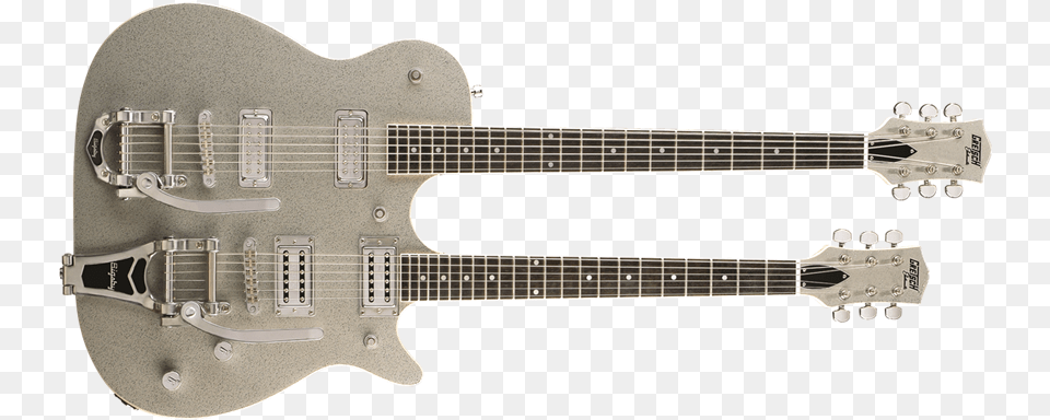 Electromatic Jet Double Neck With Bigsby Rosewood Gretsch G5566 Jet Double Neck Electric Guitar, Musical Instrument, Bass Guitar, Electric Guitar Free Transparent Png