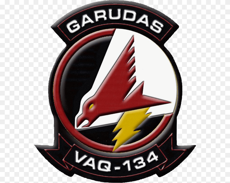 Electronic Attack Squadron 134 Inisgnia 1969 Vaq 134 Garudas, Badge, Logo, Symbol, Helmet Free Png
