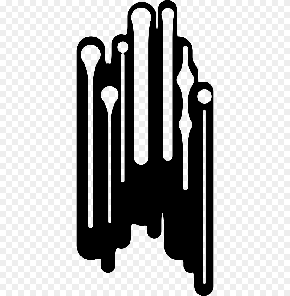 Electronic Board Of Vertical Lines Icon, Smoke Pipe, Stencil Free Png Download