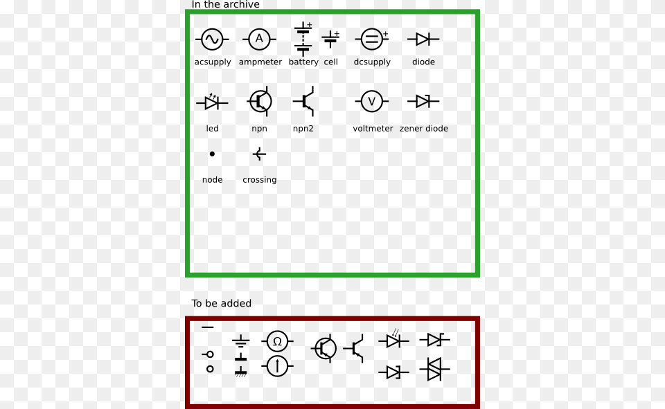Electronic Circuit Symbols Clip Art, Symbol, Text, Number Free Transparent Png