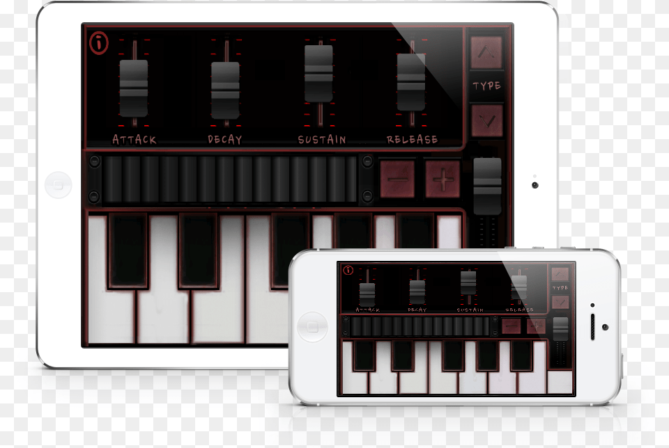Electronic Music Synth Musical Keyboard, Electronics, Mobile Phone, Phone, Scoreboard Free Png Download
