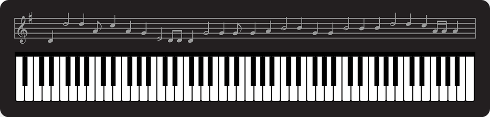 Electronic Piano Keyboard Clipart Free Png