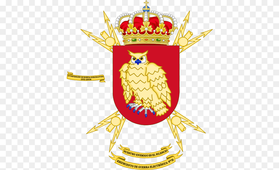 Electronic Warfare Regiment No 31 Spanish Army, Emblem, Symbol, Animal, Bird Free Png