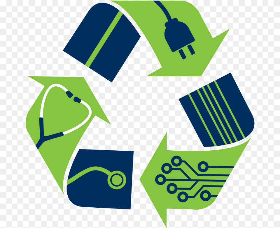 Electronic Waste Recycling Logo Buy And Sell, Recycling Symbol, Symbol Free Png Download