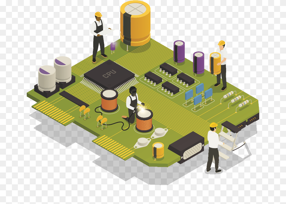 Electronics, Hardware, Factory, Architecture, Building Png Image