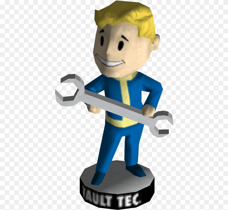 Electronics Clipart Elevator Repair Fallout 3 Heavy Weapons Bobblehead, Baby, Person, Figurine, Mace Club Free Png