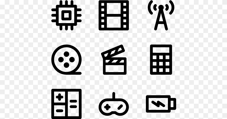 Electronics Icon, Gray Png