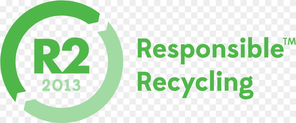 Electronics Recycle Logo R2 Responsible Recycling Logo, Green, Recycling Symbol, Symbol, Text Png Image