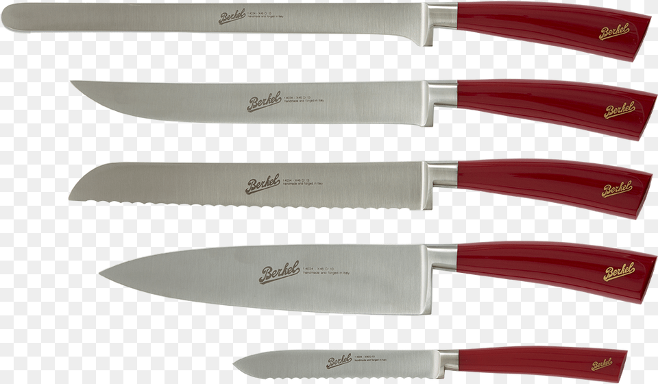 Elegance Chef Set Of 5 Knives Knife, Cutlery, Blade, Weapon, Dagger Free Png