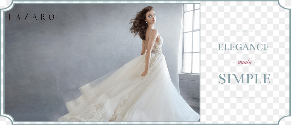 Elegance Made Simple Banner Wedding Dress, Wedding Gown, Clothing, Fashion, Formal Wear Png Image