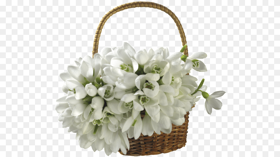Elegant Basket Of Material Basket With Flowers, Flower, Flower Arrangement, Flower Bouquet, Plant Free Transparent Png