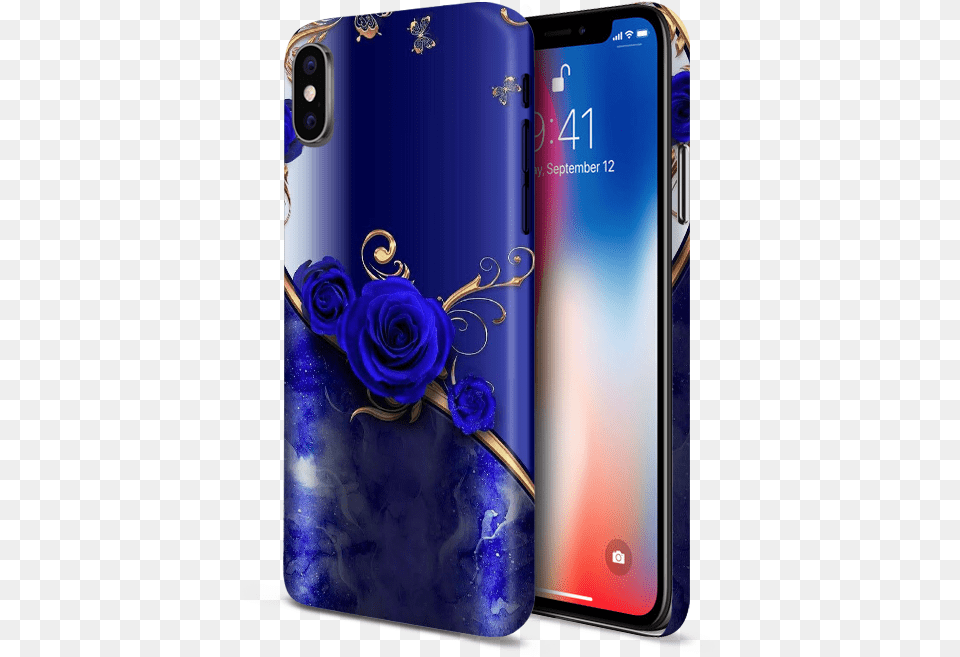 Elegant Blue Rose Cell Phone Case Smartphone, Electronics, Mobile Phone, Iphone Free Png Download
