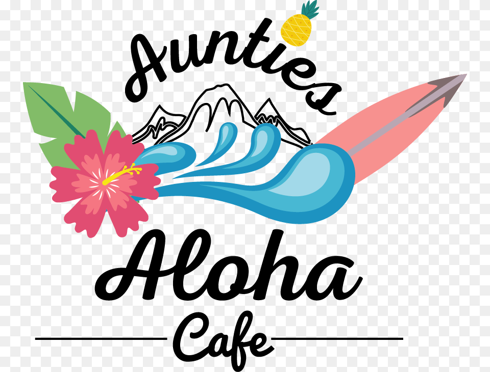 Elegant Colorful Restaurant Logo Design For Tnt Aloha, Art, Graphics, Flower, Plant Png Image