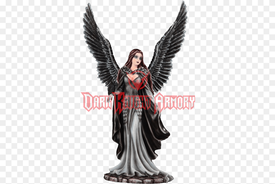 Elegant Dark Angel Statue, Fashion, Wedding, Person, Female Png