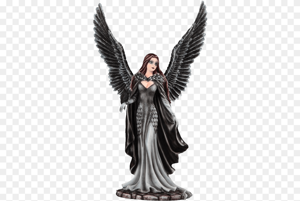 Elegant Dark Angel Statue Dark Angel Statue, Adult, Bride, Female, Person Free Png