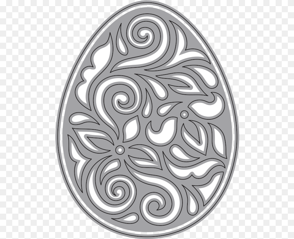 Elegant Easter Egg Large Circle, Pattern, Person, Face, Head Free Png Download
