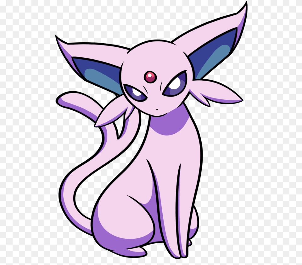 Elegant Espeon By Red Flare D6yl7wb Espeon Trasparent, Face, Head, Person, Animal Free Png