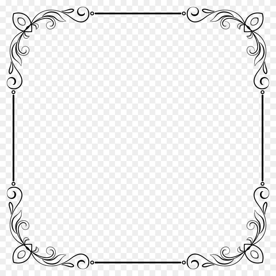 Elegant Flourish Frame Extrapolated Clipart, Green, Art, Floral Design, Graphics Free Png Download