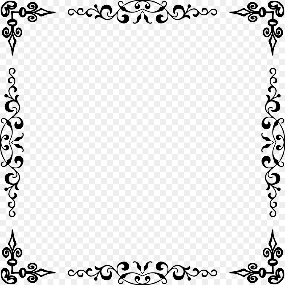 Elegant Frame Icons, Gray Free Png Download