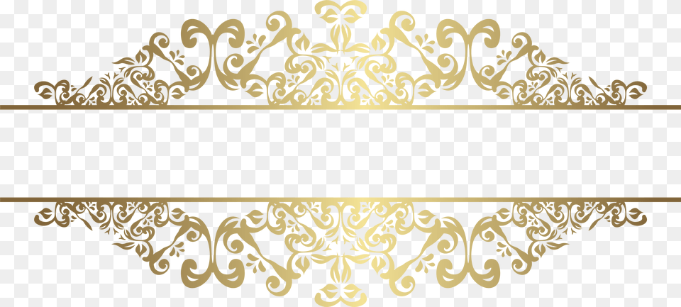 Elegant Gold Border, Accessories, Jewelry, Art, Floral Design Free Png