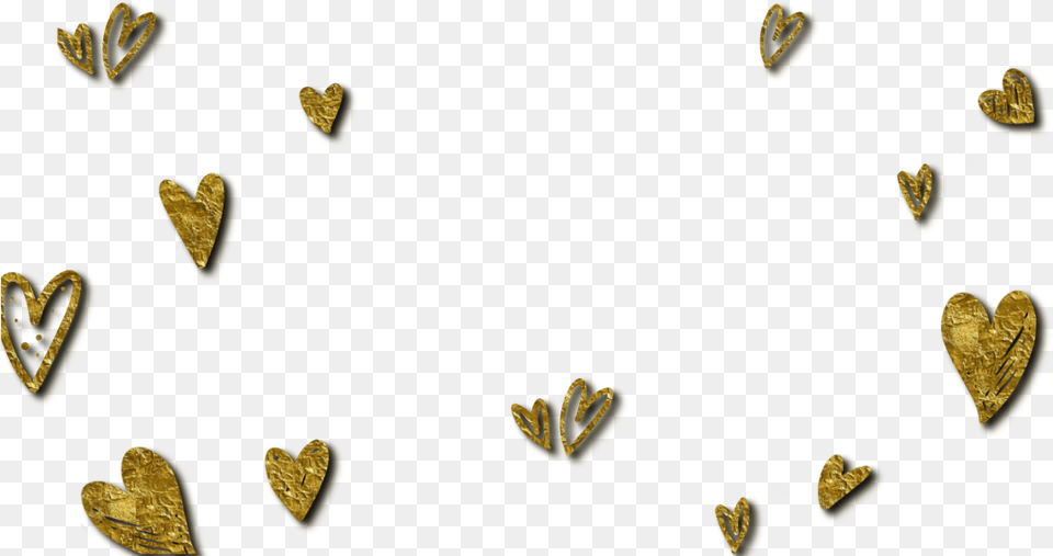 Elegant Gold Hearts Heart, Treasure Png Image