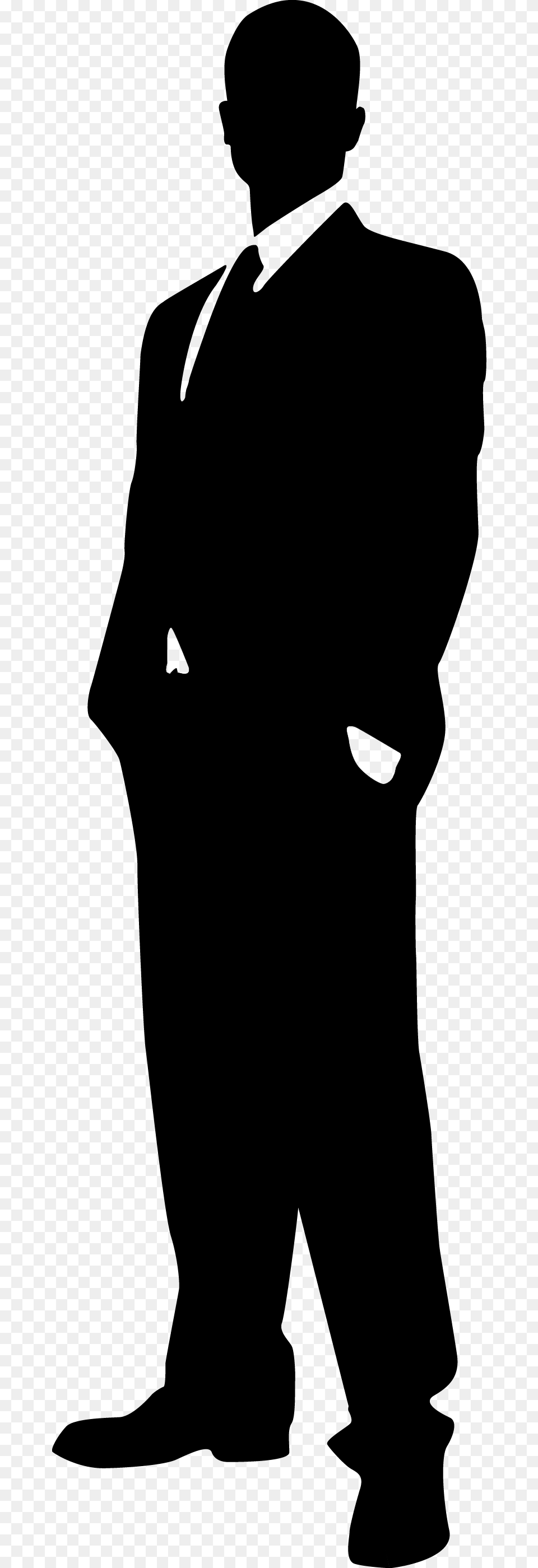 Elegant Man Silhouette, Formal Wear, Adult, Person, Male Free Transparent Png