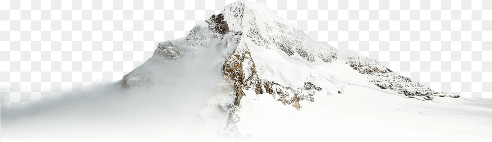 Elegant Mountain Peak Snow, Ice, Mountain Range, Nature, Outdoors Free Transparent Png