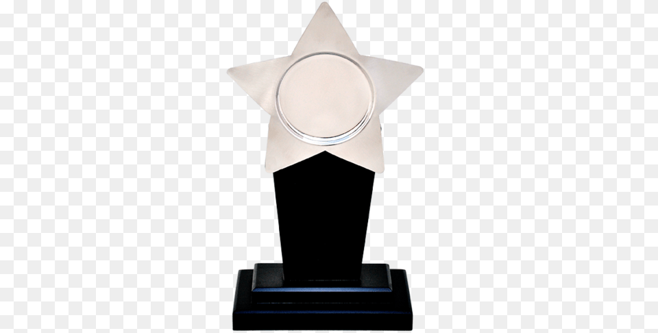 Elegant Silver Star Trophy Shape Trophy Png Image