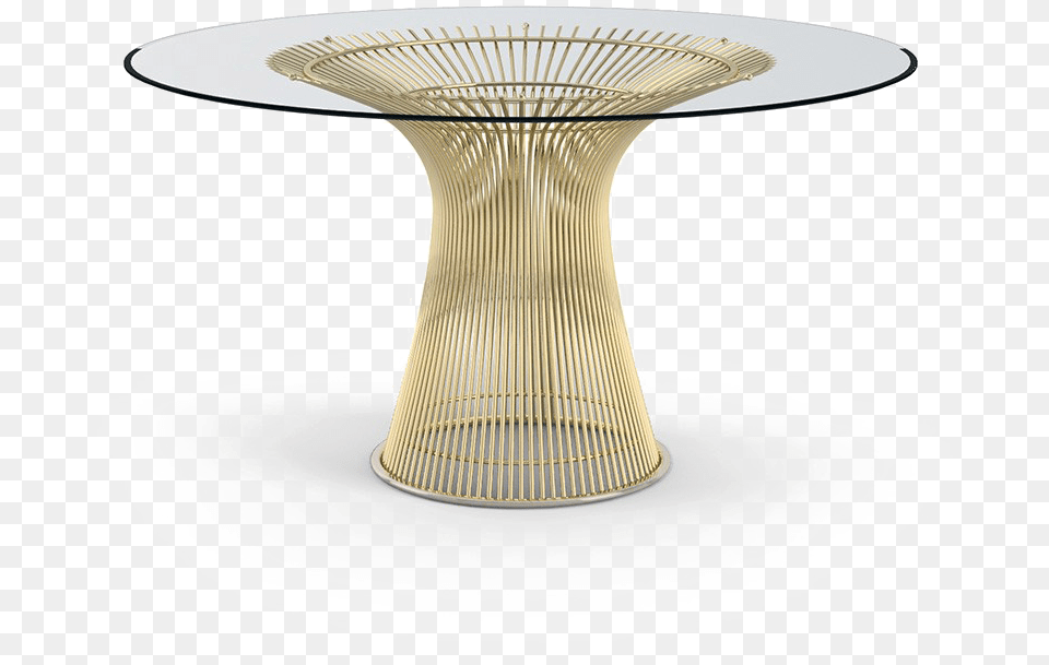 Elegant Table Platner Dining Table Gold, Coffee Table, Dining Table, Furniture, Pottery Free Transparent Png