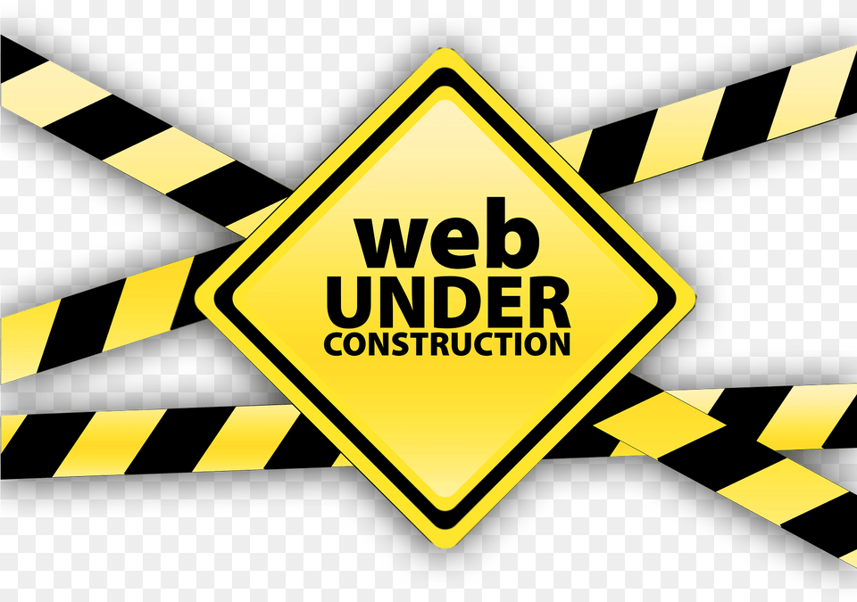 Elegant Under Construction Tape Website Under Construction, Fence, Sign, Symbol, Scoreboard Png
