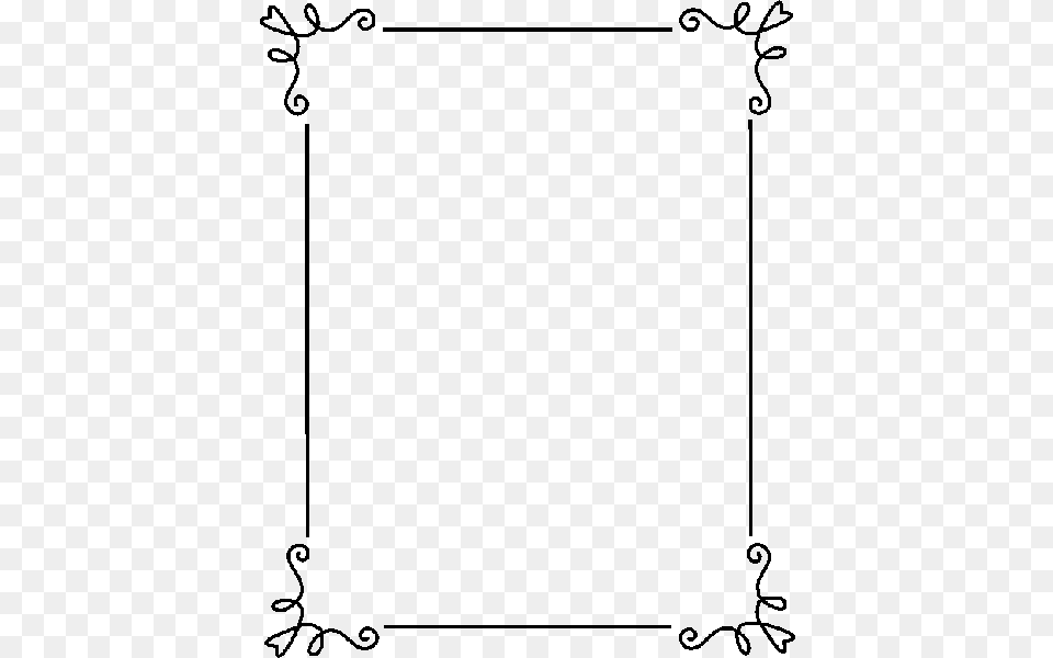 Elegant White Border Simple Frames And Borders, Gray Free Png