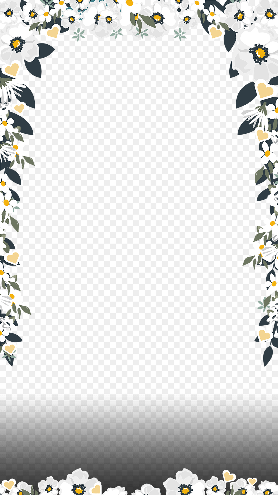 Elegant White Floral Wedding Snapchat Filter Wedding Snapchat Filter, Daisy, Flower, Petal, Plant Free Png Download