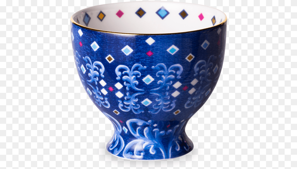 Eleganza Tea Cup Cobalt Blue And White Porcelain, Art, Glass, Pottery, Bowl Free Png Download