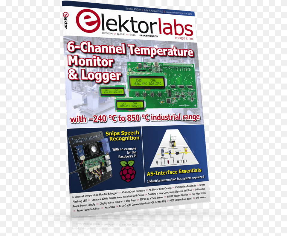 Elektor July August 2019, Advertisement, Poster, Computer Hardware, Electronics Png Image
