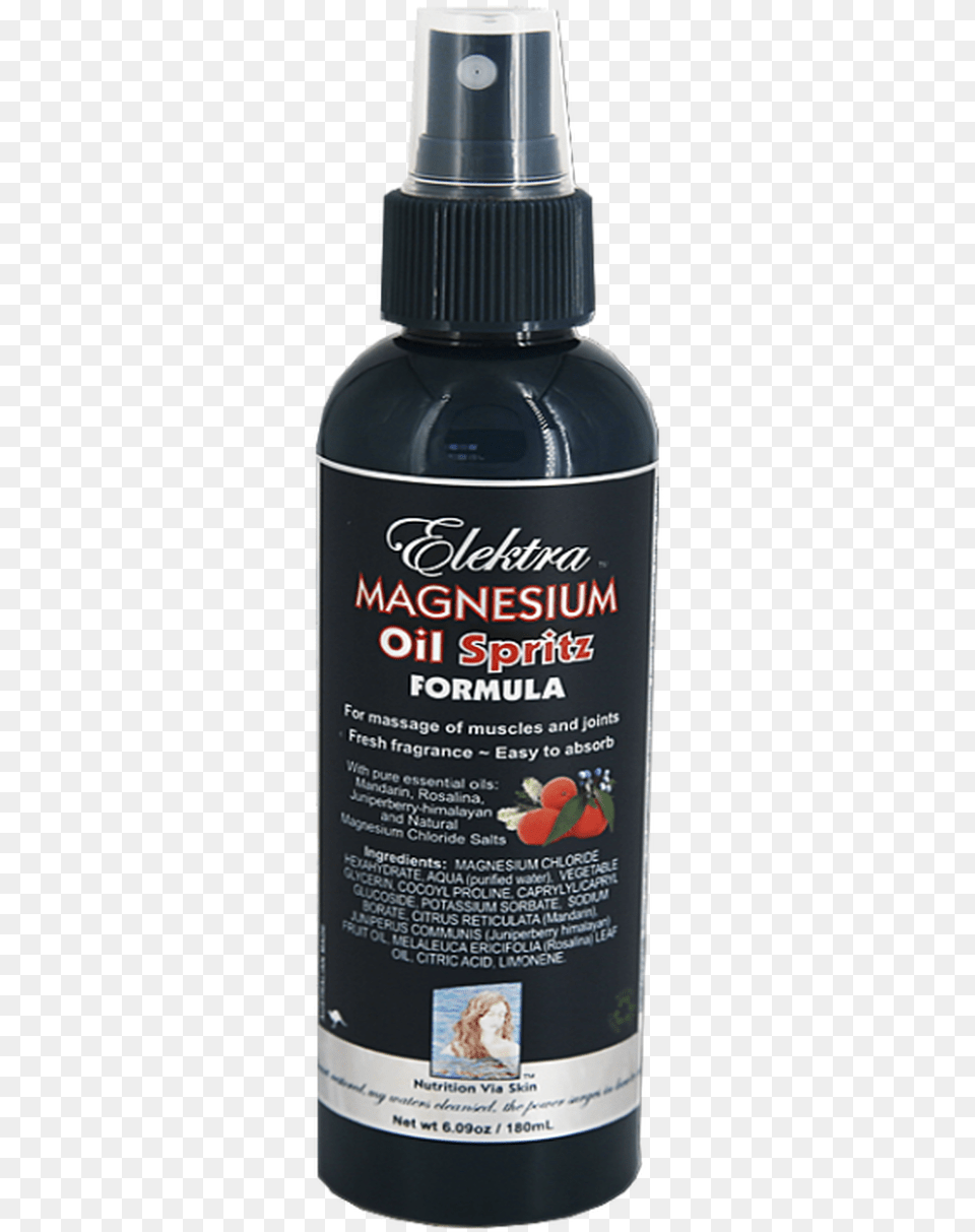 Elektra Magnesium Oil Spritz Magnesium Oil, Bottle, Tin, Cosmetics, Perfume Free Png Download