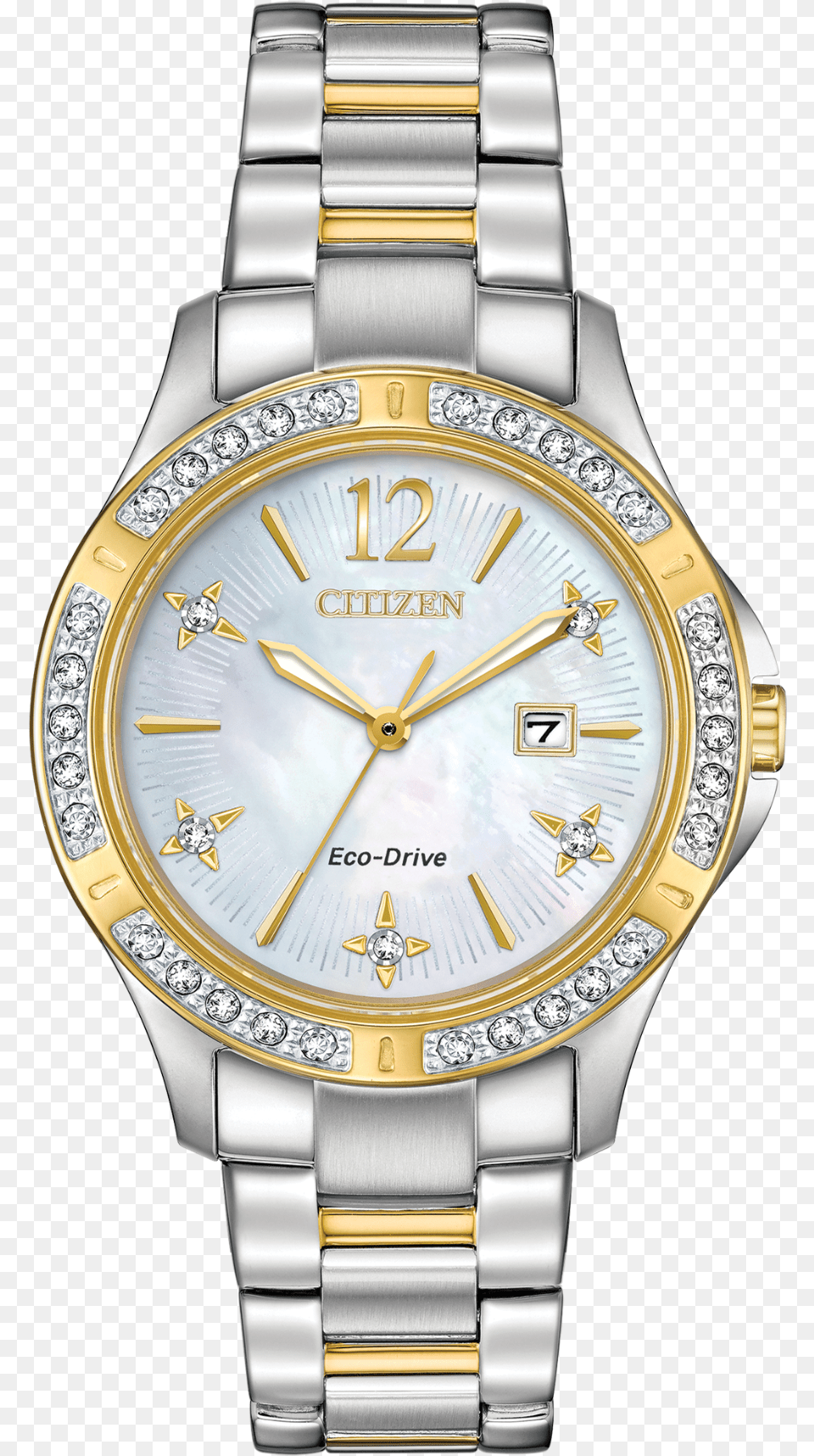 Elektra Main View Citizen Eco Drive Ladies Watch With Diamonds, Arm, Body Part, Person, Wristwatch Png Image