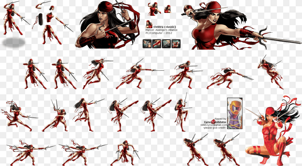 Elektra Marvel, Adult, Person, Woman, Female Free Png Download