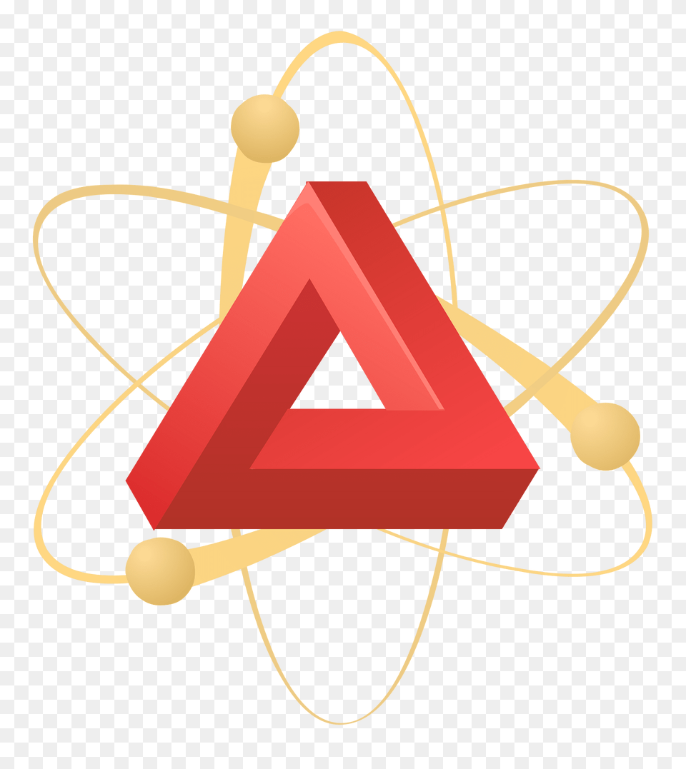 Element Red Clipart, Triangle Png
