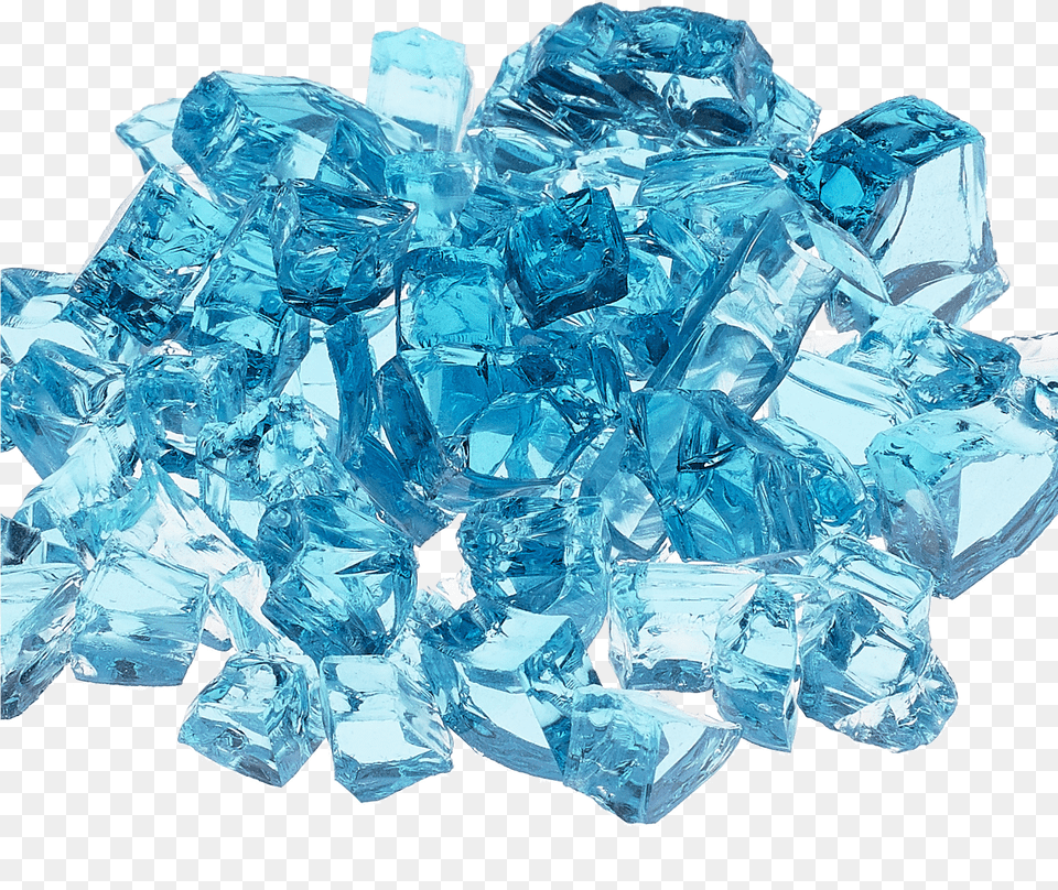 Elemental 12 Calypso Light Blue Reflective Fire Glass 10 Lb Jug Transparent Light Blue Crystal, Mineral, Ice, Turquoise, Chandelier Free Png Download