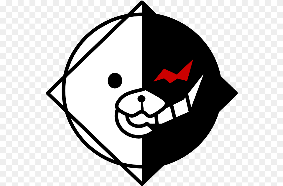 Elemental Battlegrounds Wiki Monokuma In Roblox, Stencil, Symbol Free Png Download