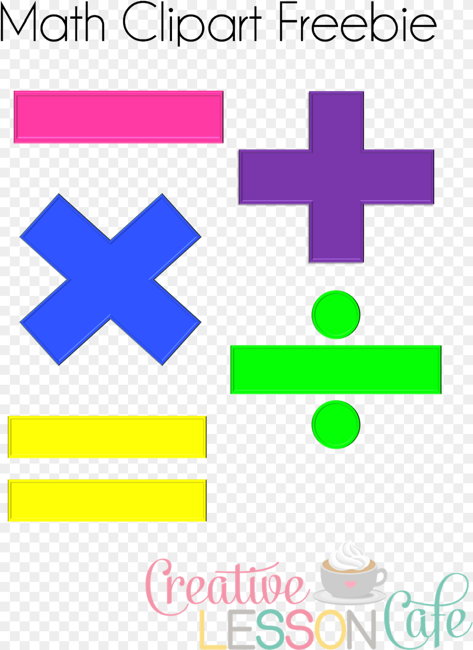 Elementary Math Lesson Clipart, Cross, Symbol Free Png