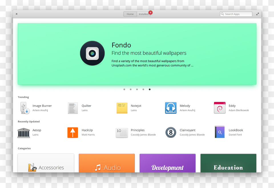 Elementary Os Appcenter Home, File, Webpage Png