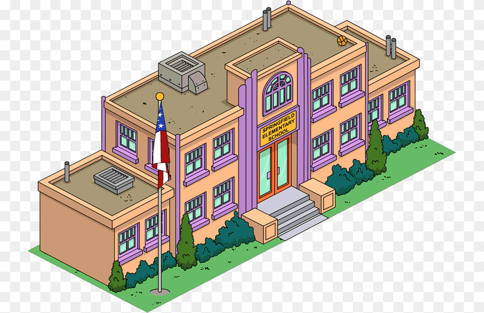 Elementary School Simpsons Tapped Out, Neighborhood, Cad Diagram, City, Diagram Png Image