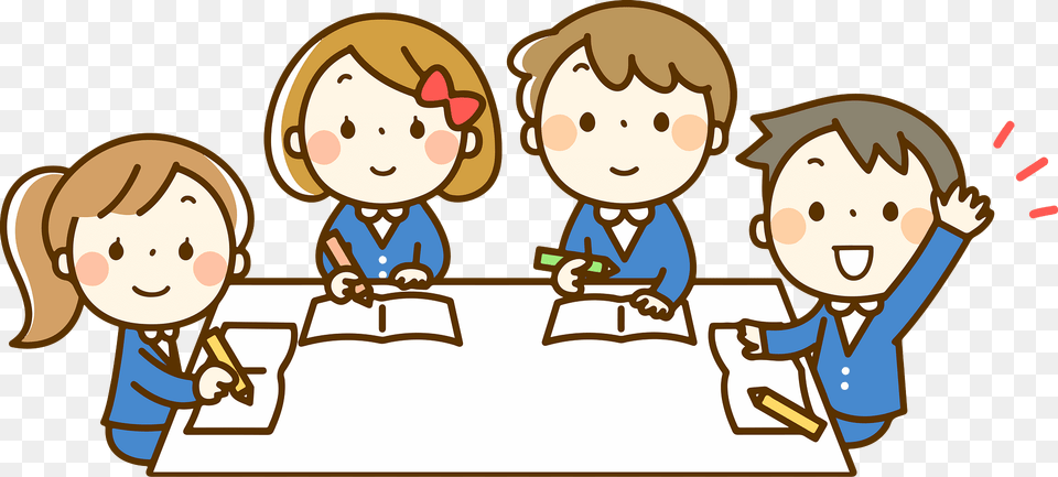 Elementary School Students Clipart, Baby, Book, Comics, Person Png