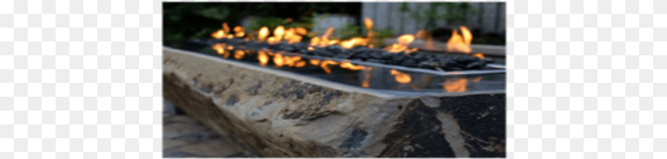 Elementi Long Granite Boulder Outdoor Firepit Granite, Bbq, Cooking, Food, Grilling Png Image